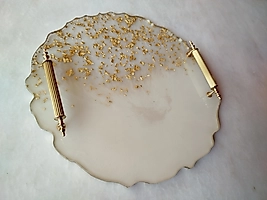 EPOKSİ ALTIN VARAKLI KIZ İSTEME, HEDİYELİK TEPSİ