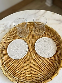 ALÇI&BETON Bardak altlığı geleneksel motif ve görünüm
